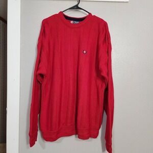 Vintage 90s Chaps Ralph Lauren Sweater Adult XL Red Knitted Streetwear